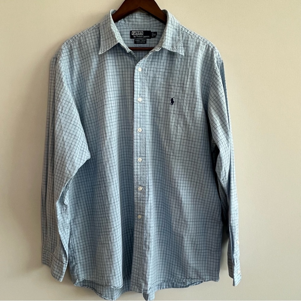 Polo Ralph Lauren Lowell Sport Blue Button Down Long Sleeve Shirt Men’s XL